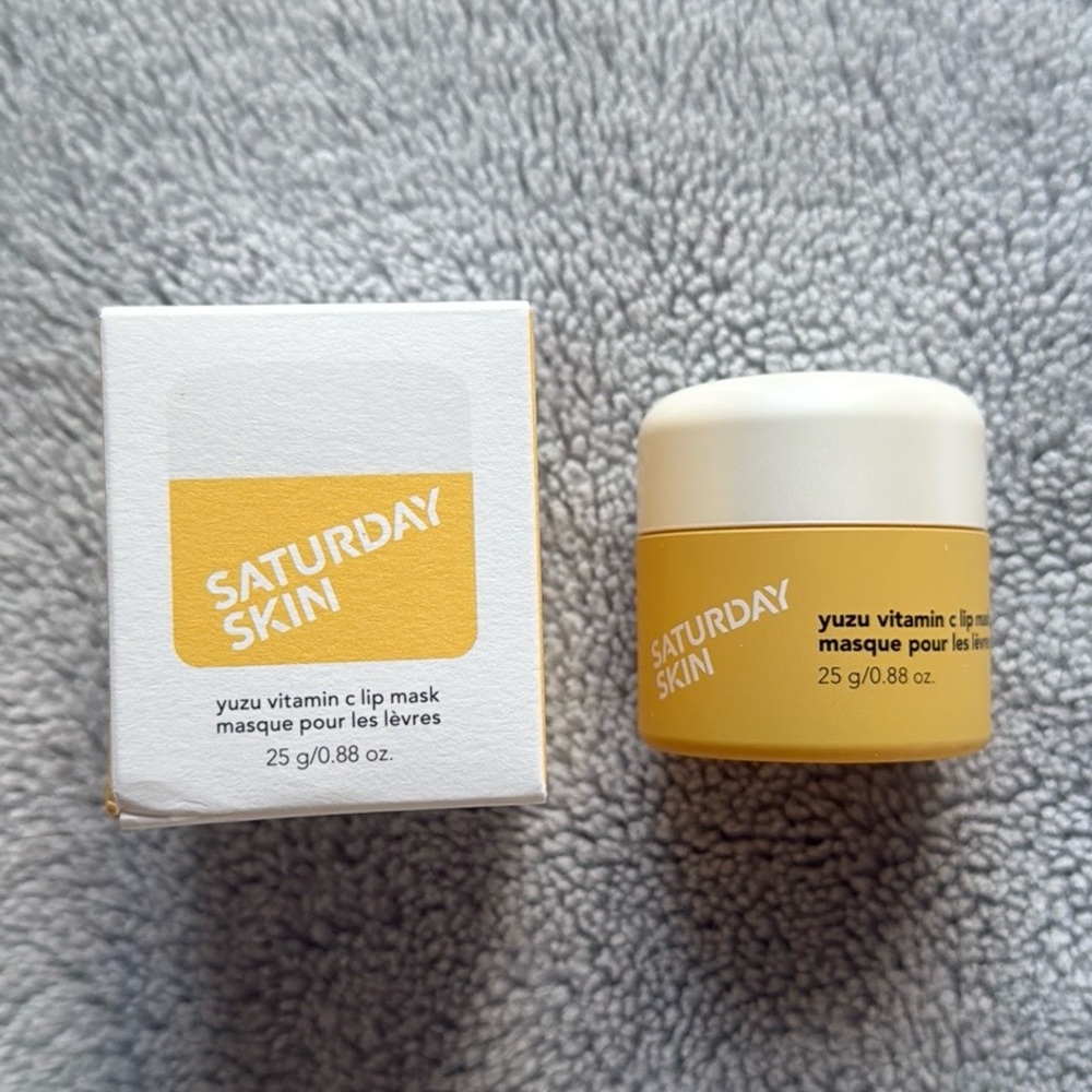 5/$25 🎆 NIB Full Size Saturday Skin Yuzu Vitamin C Lip Mask 0.88 oz